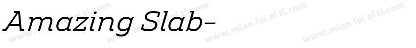 Amazing Slab字体转换